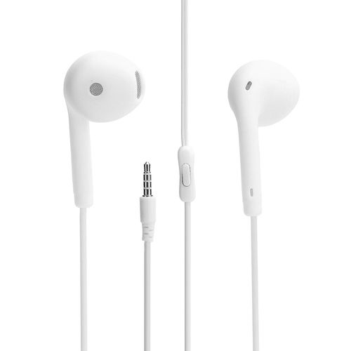 couteur filaire avec microphone Standard 3,5 mm ou Jack Rduction du bruit pour la lecture MP3Blanc