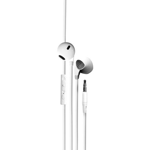 Ecouteur intra-auriculaire avec micro intgr 1,2 m - blanc