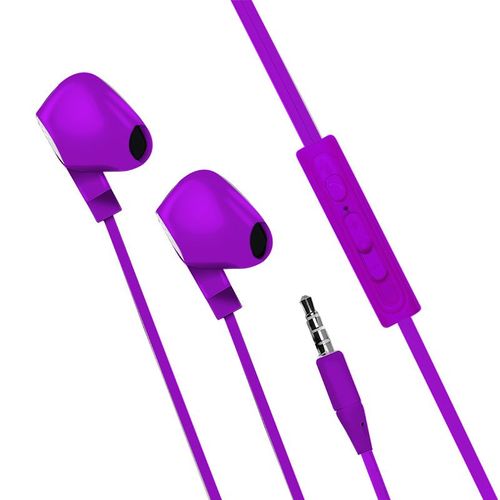 Ecouteur Intra + mic 1,2 m - rose