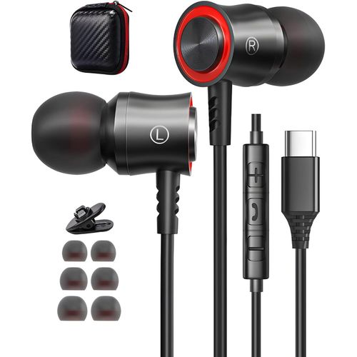 Ecouteur Usb C Pour Samsung Galaxy S25 S24 Ultra A16 A55 Iphone 15 Ecouteurs Filaire Usb C Hifi Ecouteur Filaire Avec Micro couteurs Usbc Pour Iphone 16 Samsung Galaxy S23 S22 S24[CAS6210495]