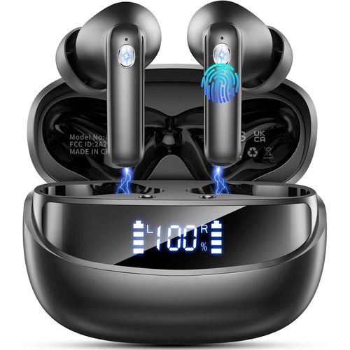 couteurs Bluetooth 5.4 Sans Fil Intra-Auriculaires Avec Stro Hifi, 50 Heures De Lecture, Micro  Rduction Du Bruit Enc, tanche Ip7, Affichage Led, Usb-C[ECO5243559]