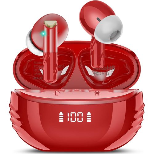 Ecouteurs Bluetooth Sans Fil, 2024 couteurs Bluetooth 5.4 Hifi Stro, 4 Enc Rduction De Bruit Mic, couteurs Sans Fil 48 Heures Avec Affichage Led, Ip7 Etanche Oreillette Blueto[FIL6162516]