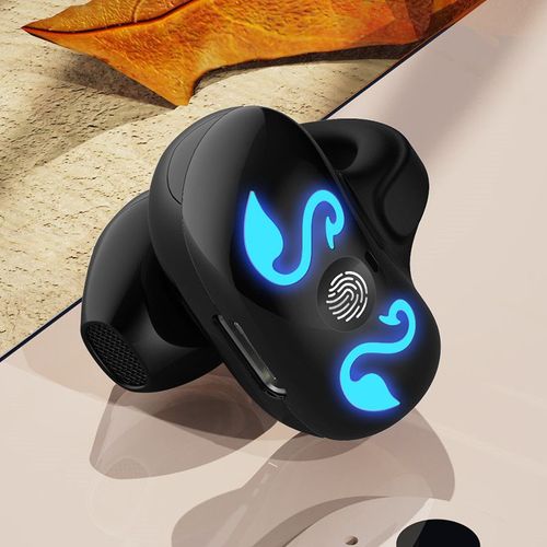 Ecouteurs Bluetooth sans fil GD68 de Grande Capacit et Longue Dure d'coute en Mode Sportif avec Conception de Clip Priv Couleur Noire Pure
