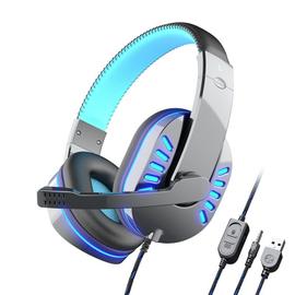 Casque de jeu 3,5 mm pour casque PC avec microphone antibruit