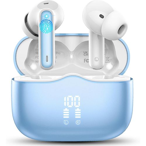 couteurs Intra-Auriculaires Sans Fil Bluetooth 5.3 Avec Basses Profondes Stro Hifi, 4 Enc Avec Suppression Du Bruit, couteurs Sans Fil 40 Heures, couteurs Bluetooth Double cr[FIL6160755]