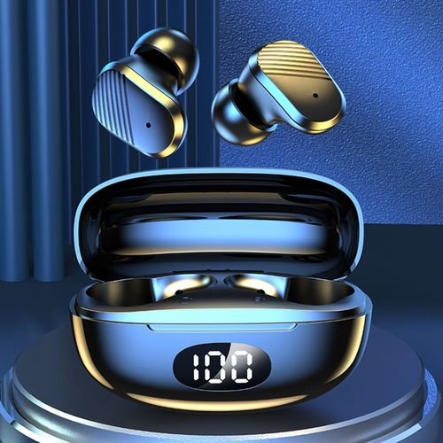 couteurs intra-auriculaires sans fil T2, Mini casque d'coute intra-auriculaire, affichage numrique LED, stro, compatible Bluetooth 5.2, pour tlphone portable