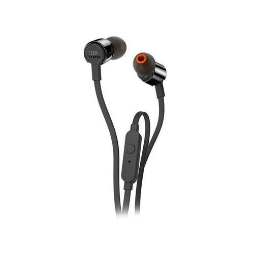 Ecouteurs intra JBL T290 noir blk avec contrle par boutons, microphone, kit mains libres