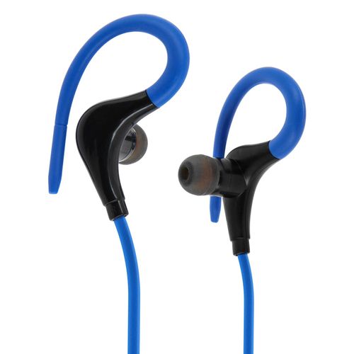 Ecouteurs Sport Bluetooth Casque Sans-fil Tlcommande + Micro intgrs Bleu