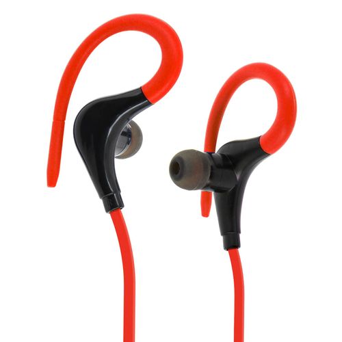 Ecouteurs Sport Bluetooth Casque Tlcommande + Micro intgrs Rouge