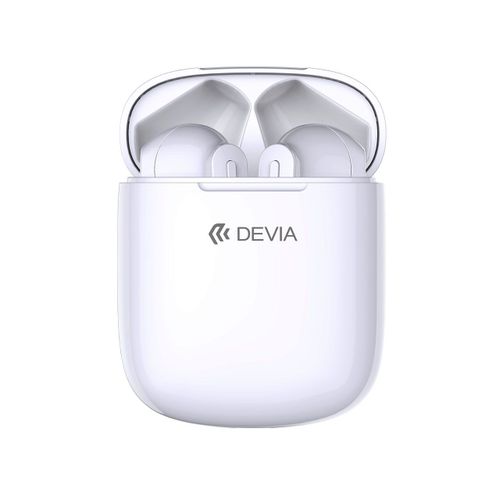 couteurs True Wireless Devia Smart Series Tws Em058 (Bluetooth 5.0) Blanc
