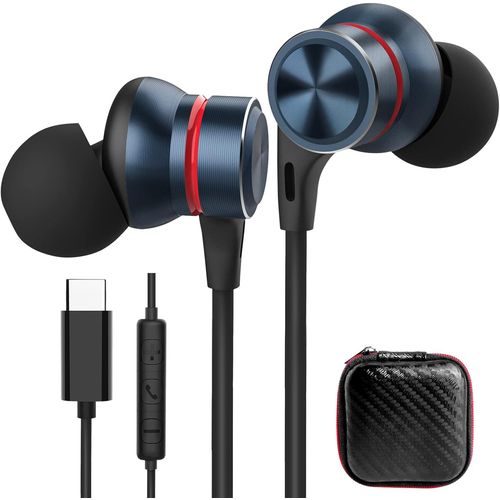 couteurs Usb C,Hifi Stereo Noise Cancelling Type C couteurs Usb C Avec Microphone Et Contrle Du Volume Pour Samsung S22/S21Ultra S21 Fe Note 20 Z Flip3 Fold3,Pour One Plus 13 Po[FIL6162538]