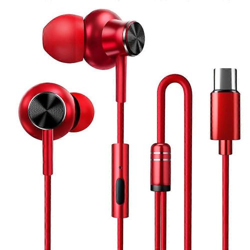 couteurs USB Type-C couteurs intra-auriculaires stro  rduction de bruit des basses avec micro compatible avec le tlphone Type-c comme Google Pixel 2/3/4/2xl/3xl/4XL, Huawei, HTC,