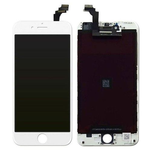 cran Complet Blanc Iphone 6 Lcd + Tactile De Haute Qualit. cran De Remplacement Avec Panneau Tactile + Digitaliseur Pour Rparer L'cran Cass De L'iphone 6 (A1549, A1586, A1589). Luminosit, Rponse Du Digitaliseur, Pas De Pixels Morts.