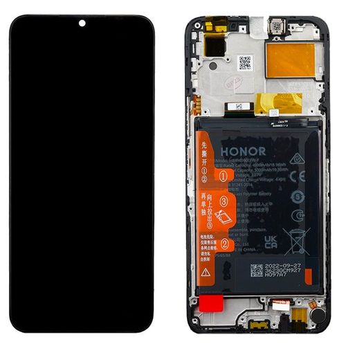 Ecran Complet Honor X6 Coloris Noir Vitre Tactile Lcd Chssis Avec Batterie