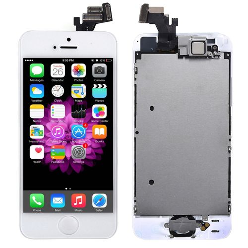 Ecran Complet Lcd Vitre Tactile Avec Camra Avant Plein Composite Pour Iphone 5 - Blanc