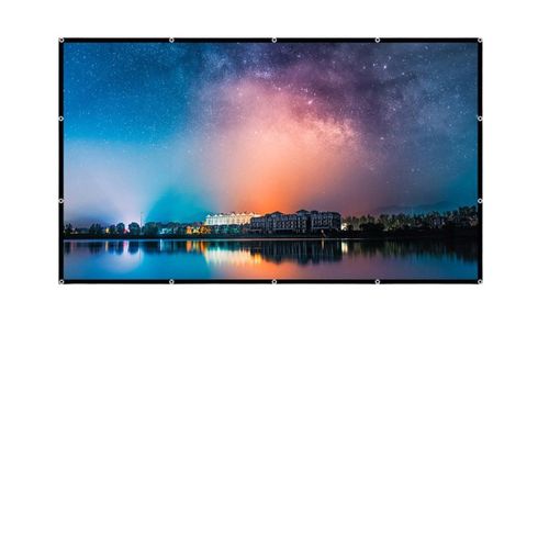 Ecran De Projection 120 Pouces Pliable En Soie De Lait Polyester Pour Vidoprojecteur Durable Et Anti-Rides Avec Angle De Vue 170 Degrs YONIS