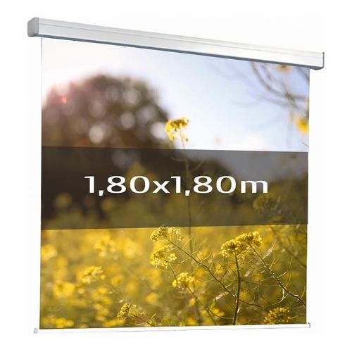 Ecran de projection motoris 1,80x1,80m 1:1
