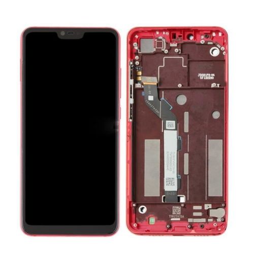 cran De Tlphone Lcd Xiaomi Mi 8 Lite-Mi 8 Jeunes (Mi 8x) Et De Montage Avec Cadre Pour Numriseur-Rouge Scb8
