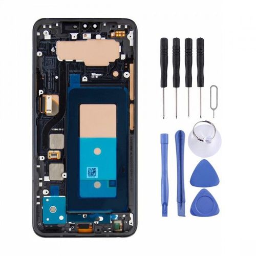 Ecran Lcd Et Ensemble De Numrisation Complet Avec Cadre Pour Lg V40 Thinq Noir