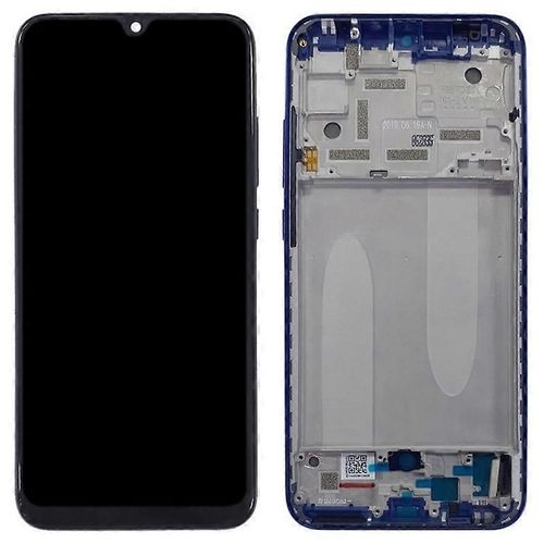 cran LCD et numriseur de qualit C pour Xiaomi Mi A3/Mi CC9e + chssis (technologie TFT) (sans logo) - Bleu
