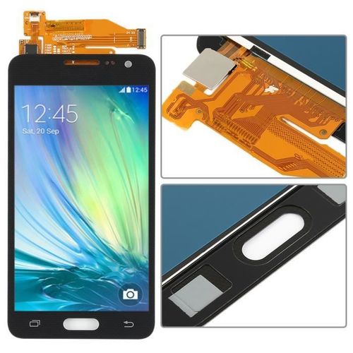 Ecran Lcd Et Vitre Tactile Noir Pour Samsung Galaxy A3 Sm-A300 (Impossible D'ajuster La Luminosit)