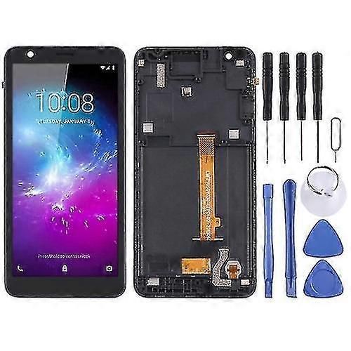 cran Lcd Oem Compatible Avec Zte Blade L8 / A3 2019 Digitizer Assemblage Complet Avec Cadre (Noir)