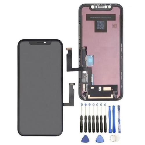 Ecran Lcd Pour Iphone Xr Noir + Kit Outils 13 Pices