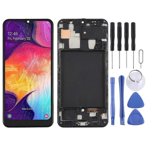cran Lcd Tft Compatible Avec Samsung Galaxy A50 (Us Edition) Sm-A505u Numriseur Assemblage Complet Avec Cadre