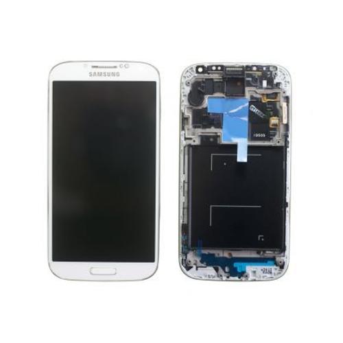 Ecran Lcd + Vitre Tactile + Chassis Pour Samsung Galaxy S4 I9505 Blanc