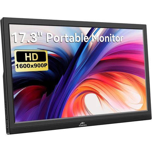 Ecran Portable 17.3 Pouces Moniteur Portable Hd 1600x900p Tn cran 60hz Pc cran Externe Avec Hdmi Type C Pour Mac/Pc/Tlphone/Ordinateur Portable/Ps3/4/Raspberry Pi