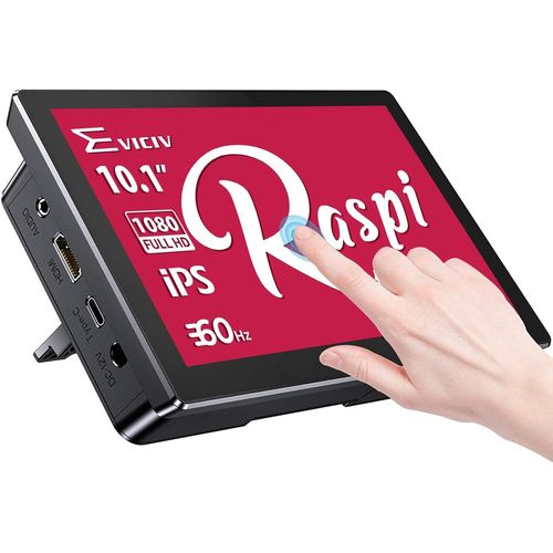 cran Tactile 10,1 Pouces pour Raspberry Pi 5/400/4/3/2/Zero/B/B+ Jetson Nano Win11/10/8/7,Petit cran Portable 1920 * 1200,Type-C,cran IPS