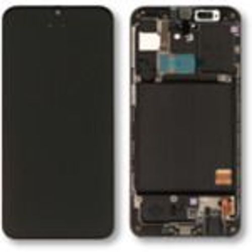 Ecran Tactile + Lcd Noir Sur Chssis Noir De Remplacement Pour Samsung Galaxy A40 (A405)
