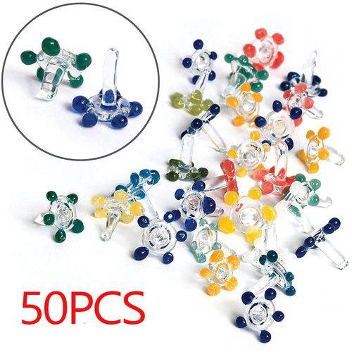 crans De Perles De Fleurs Souffles  La Main,Pipes  Tabac,Filtre  Tige Andrglass,Bol  Shisha Pour Ovale Guil,Accessoires Pour Fumeurs,Degr De Destruction - Type 50 Pcs