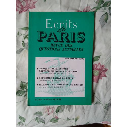 Ecrits De Paris 582