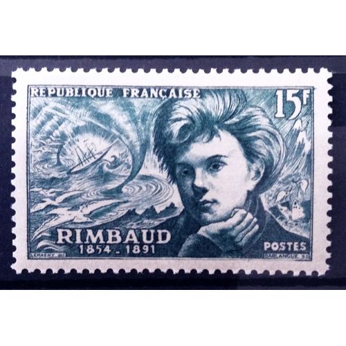 Ecrivains 1951 - Rimbaud 15f Vert Fonc (Impeccable N 910) Neuf** Luxe (= Sans Trace De Charnire) - France Anne 1951 - N11658
