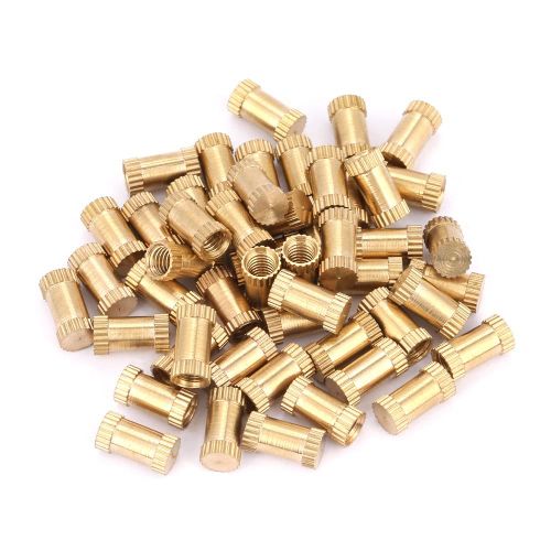 Ecrou Molete En Cuivre A Extremite Fermee De 4 Mm, Accessoire De Fixation, Ensemble D'ecrous Moletes Integres (M4 X 10)