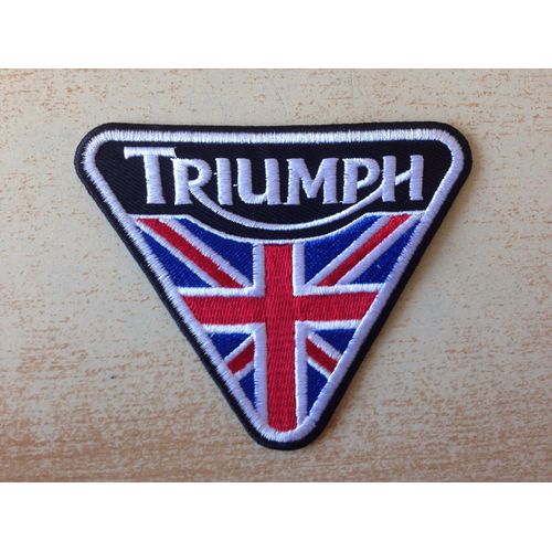 Vetetents: Triumph Logo Fans Patch ''10,0 X 3,5 Cm'' - Écusson Brodé Ecussons Imprimés Ecussons