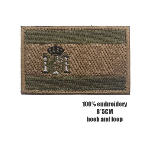 cusson De Broderie En Pvc Ir De La Srie Espagnole,Insigne D'emblme,Flog Skull,Military Dulhook And Loop,Bourgogne,Spain Nation,Esp - Type 13embroidered5x8cm