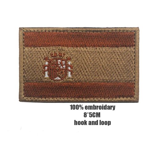 cusson De Broderie En Pvc Ir De La Srie Espagnole,Insigne D'emblme,Flog Skull,Military Dulhook And Loop,Bourgogne,Spain Nation,Esp - Type 14embroidered5x8cm