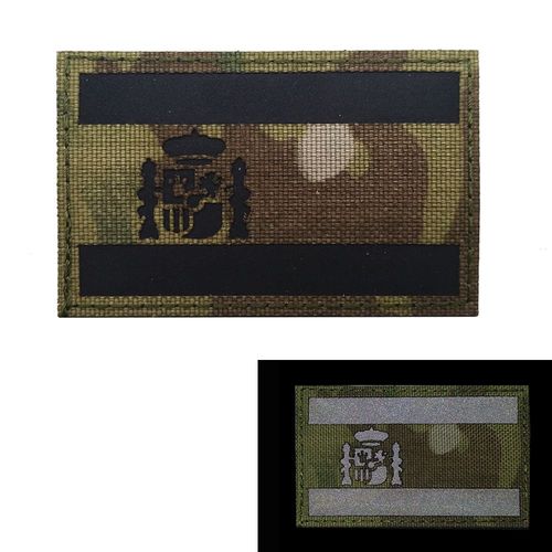 cusson De Broderie En Pvc Ir De La Srie Espagnole,Insigne D'emblme,Flog Skull,Military Dulhook And Loop,Bourgogne,Spain Nation,Esp - Type 1ir5x8cm