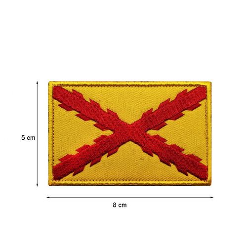 cusson De Broderie En Pvc Ir De La Srie Espagnole,Insigne D'emblme,Flog Skull,Military Dulhook And Loop,Bourgogne,Spain Nation,Esp - Type 21embroidered5x8cm