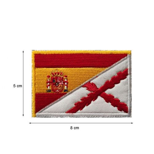 cusson De Broderie En Pvc Ir De La Srie Espagnole,Insigne D'emblme,Flog Skull,Military Dulhook And Loop,Bourgogne,Spain Nation,Esp - Type 23embroidered5x8cm