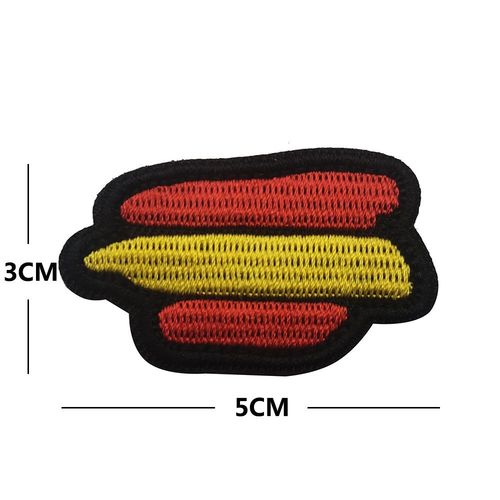 cusson De Broderie En Pvc Ir De La Srie Espagnole,Insigne D'emblme,Flog Skull,Military Dulhook And Loop,Bourgogne,Spain Nation,Esp - Type 31embroidered