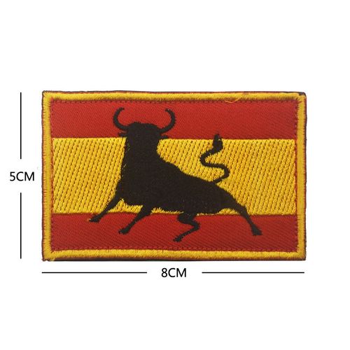 cusson De Broderie En Pvc Ir De La Srie Espagnole,Insigne D'emblme,Flog Skull,Military Dulhook And Loop,Bourgogne,Spain Nation,Esp - Type 41embroidered