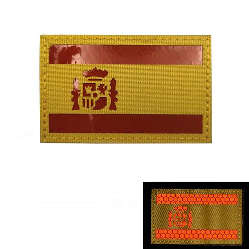 cusson De Broderie En Pvc Ir De La Srie Espagnole,Insigne D'emblme,Flog Skull,Military Dulhook And Loop,Bourgogne,Spain Nation,Esp - Type 6ir5x8cm