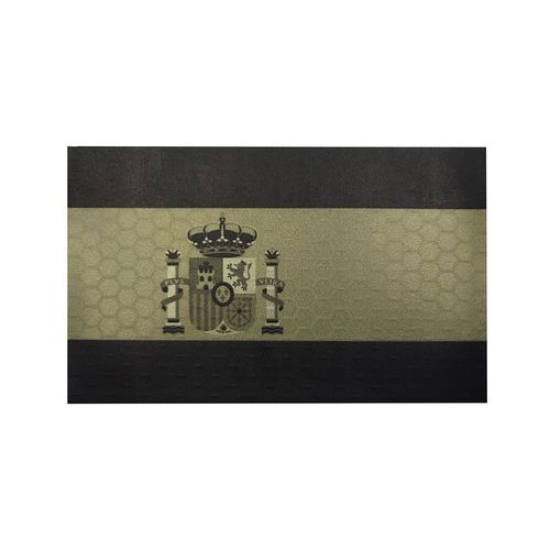 cusson De Broderie En Pvc Ir De La Srie Espagnole,Insigne D'emblme,Flog Skull,Military Dulhook And Loop,Bourgogne,Spain Nation,Esp - Type 8ir5x8cm