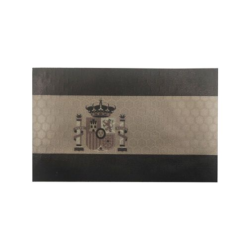 cusson De Broderie En Pvc Ir De La Srie Espagnole,Insigne D'emblme,Flog Skull,Military Dulhook And Loop,Bourgogne,Spain Nation,Esp - Type 9ir5x8cm