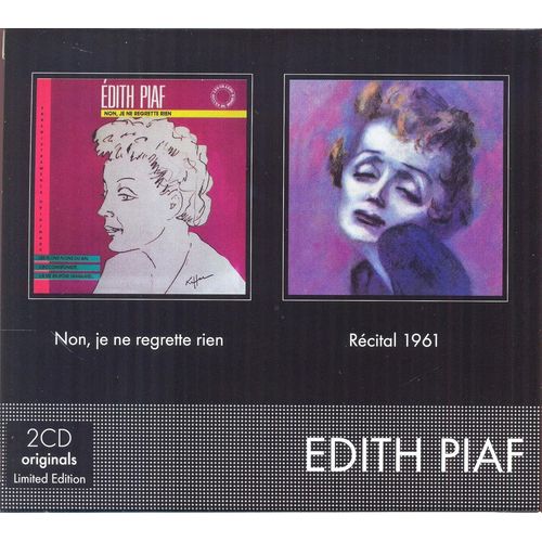 Edith Piaf - Boxset 2 Cd Originaux - Non Je Ne Regrette Rien / Recital 1961 (Olympia 61) - Edition Limitee - 