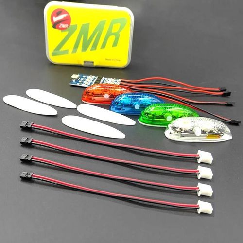 dition avance - Enquter de navigation sans fil 1S aste, 4 modes, Lumires LED pour avion RC, Avion de loisir, Importateur, Voiture, Bateau, Pice de jouet ZMR