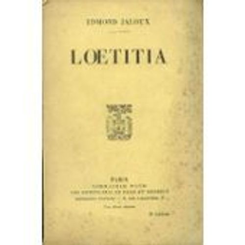 Loetitia de Edmond Jaloux